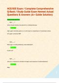 NCE&sol;SEE Exam &sol; Complete Comprehensive Q-Bank &sol; Study Guide Exam Newest Actual Questions & Answers &lpar;A&plus; Guide Solution&rpar;