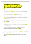 GIA EXAM Comprehensive Questions &lpar;Frequently Tested&rpar; with Verified Answers Graded A&plus;