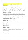 CMN 572 Test 2 &ndash; Questions With Complete Solutions