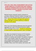 CPCU 552&comma; CP&L FINAL EXAM NEWEST 2025 ACTUAL  EXAM COMPLETE 140 QUESTIONS AND CORRECT  DETAILED ANSWERS WITH RATIONALES &lpar;VERIFIED  ANSWERS&rpar; &vert;ALREADY GRADED A&plus;&vert;&vert;LATEST EXAM  VERSION&excl;&excl;&excl; 