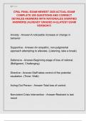 CP&L FINAL EXAM NEWEST 2025 ACTUAL EXAM  COMPLETE 200 QUESTIONS AND CORRECT  DETAILED ANSWERS WITH RATIONALES &lpar;VERIFIED  ANSWERS&rpar; &vert;ALREADY GRADED A&plus;&vert;&vert;LATEST EXAM  VERSION&excl;&excl;&excl; 