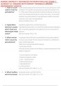NURS611&vert;NURS 611 ADVANCED PATHOPHYSIOLOGY EXAM 1&sol; ALREADY A&plus; GRADED WITH EXPERT FEEDBACK &vert;BRAND NEW&sol;NEWEST UPDATE