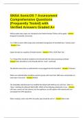 SNSA SonicOS 7 Assessment Comprehensive Questions &lpar;Frequently Tested&rpar; with Verified Answers Graded A&plus;
