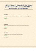S12 FDNY Exam V1 &vert; Latest 2025&sol; 2026 Update &vert; Questions and Verified Answers &vert; GRADED A &vert; 100&percnt; Correct &lpar;Verified Solutions&rpar;&period;