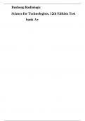 Bushong Radiologic Science for Technologists&comma; 12th Edition &ndash; Test Bank A&plus; &lpar;Complete Exam Material&rpar;