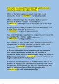EMT UNIT 2 EXAM JB LEARNING VERIFIED QUESTIONS AND  ACCURATE ANSWERS 2025&sol;2026 RATED A&plus;