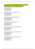 ACUPUNCTURE COMPREHENSIVE EXAM 2025&sol;2026 QUESTIONS AND SOLUTIONS RANKED A&plus;