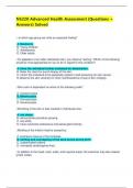 N5220 Advanced Health Assessment &lpar;Questions &plus; Answers&rpar; Solved