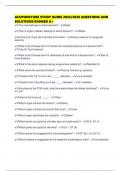 ACUPUNCTURE STUDY GUIDE 2025&sol;2026 QUESTIONS AND SOLUTIONS RANKED A&plus;