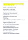 AGNP COMPREHENSIVE EXAMS 2025&sol;2026 QUESTIONS AND SOLUTIONS RANKED A&plus;