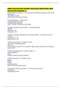 AGNP EVALUATION EXAMS 2025&sol;2026 QUESTIONS AND SOLUTIONS RANKED A&plus;