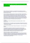 BIOLOGY 301 EXAM 1 QUESTIONS AND ANSWERS