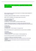 BIOLOGY 301 EXAM 1 QUESTIONS AND ANSWERS &lpar;GRADED A&rpar;