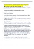 BASIC NUTRITION COMPREHENSIVE EXAM 2025&sol;2026 QUESTIONS AND SOLUTIONS RANKED A&plus;