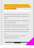 AERIAL CDC APPARATUS EXAM PACKAGE DEAL QUESTIONS AND VERIFIED DETAILED ANSWERS &vert; 100&percnt; GUARANTEED PASS &vert; ALREADY GRADED A&plus;