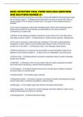 BASIC NUTRITION FINAL PAPER 2025&sol;2026 QUESTIONS AND SOLUTIONS RANKED A&plus;