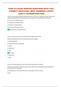 PEDS ATI EXAM VERIFIED QUESTIONS WITH 100&percnt; CORRECT SOLUTIONS &ndash;BEST ANSWERS&vert;&vert; LATEST 2025 A&plus; GUARANTEED PASS