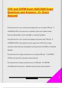 CHC and CHFM Exam 2025&sol;2026 Exam  Questions and Answers &vert; A&plus; Score  Assured 
