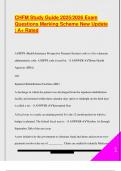 CHFM EXAM PACKAGE DEAL QUESTIONS AND VERIFIED DETAILED ANSWERS &vert; 100&percnt; GUARANTEED PASS &vert; ALREADY GRADED A&plus;