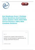 Emt Readiness Exam 2 Multiple Choice Questions And Answers Latest Updates 2025&sol;2026 With Correct Answers 100&percnt; With Complete Solutions