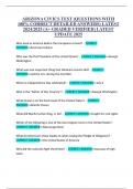 ARIZONA&lowbar;CIVICS&lowbar;TEST&lowbar;QUESTIONS&lowbar;WITH&lowbar;100-&lowbar;CORRECT&lowbar;DETAILED&lowbar;ANSWERS