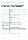Exam &lpar;elaborations&rpar; NHA CMAA  