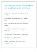 ASA 105 Exam with verified detailed answers