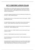 PCT CERTIFICATION EXAM 