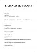 PTCB PRACTICE EXAM 5 