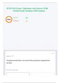 ECON 201 Exam 1 Questions And Answers With Verified Study Solutions 2025 Updates