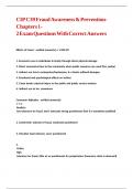 CIP C39 Fraud Awareness & Prevention-Chapters 1-2 Exam Questions With Correct Answers&period;
