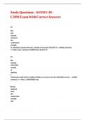 Study Questions - ASTM C39-C39M Exam With Correct Answers&period;