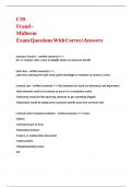 C39 Fraud &ndash; Midterm Exam Questions With Correct Answers