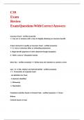 C39 Exam Review Exam Questions With Correct Answers