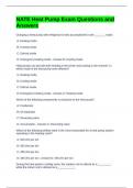 NATE Heat Pump Exam Questions and Answers