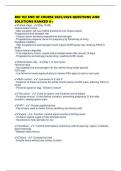 BIO 163 END OF COURSE 2025&sol;2026 QUESTIONS AND SOLUTIONS RANKED A&plus;