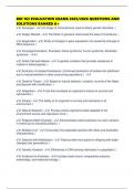 BIO 163 EVALUATION EXAMS 2025&sol;2026 QUESTIONS AND SOLUTIONS RANKED A&plus;