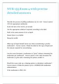 NUR 155 Exam 4 with precise detailed answers