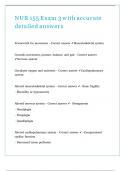 NUR 155 Exam 3 with accurate detailed answers
