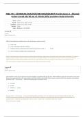 MBA 701 - ECONOMIC ANALYSIS FOR MANAGEMENT Practice Exam 1&lowbar; Attempt review scored 261&period;00 out of 290&period;00 &lpar;90&percnt;&rpar; Louisiana State University