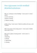 Nur 155 exam 2 &lpar;106 questions&rpar; with verified detailed solutions