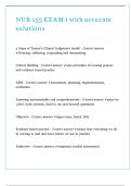 NUR 155 EXAM 1 &lpar;74 questions&rpar; with accurate solutions