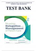 Test Bank For Nursing Delegation and Management of Patient Care 2nd Edition by Motacki 9780323321099 &lpar;All Chapters Included&rpar;&period;