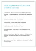 NUR 155 Exam 1 &lpar;225 questions&rpar; with accurate detailed answers 