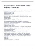 International Trade Exam 2  Save
