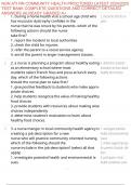 NGN ATI RN COMMUNITY HEALTH PROCTORED LATEST 2024&sol;2025 TEST BANK COMPLETE QUESTIONS AND CORRECT DETAILED ANSWERS &vert;ALREADY GRADED A&plus;