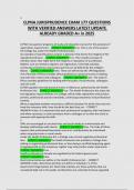  CLPNA JURISPRUDENCE EXAM177 QUESTIONS  WITHVERIFIED ANSWERSLATEST UPDATE  ALREADY GRADEDA&plus;in2025