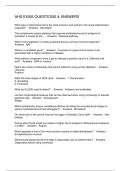 AHS EXAM QUESTIONS & ANSWERS