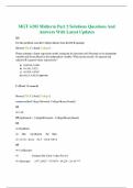 MGT 6203 Midterm Part 2 Solutions Questions And Answers With 2025 Latest Updates