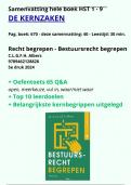 Samenvatting Recht begrepen COMPACT - Bestuursrecht begrepen 5e editie 2024 - C&period;L&period;G&period;F&period;H&period; Albers - 9789462128828 &plus; oefentoets &plus; leerdoelen &plus; kernbegrippen